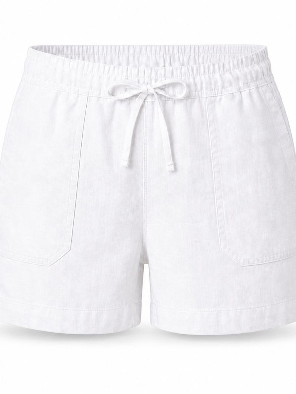 100% Linen G.H. Bass & Co. Women's White Shorts L